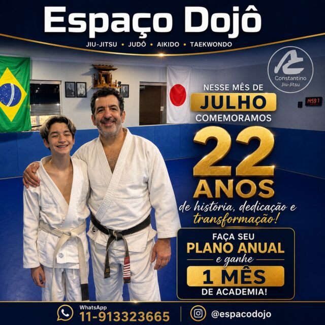 Em julho de 2004, mais precisamente no dia 28, inauguramos o nosso Dojô com aulas de jiu-jitsu.
Em seguida vieram o Judô, Aikido, Taekwondo e Muay -Thai .
Gratidão a todos 🥋🙏
Que venham mais 20, 30 anos de Dojô, enquanto Deus permitir 🙏
Juntos somos mais fortes 🥋
@judomagokoro
@adrianosantos_autor
@mazurek.taekwondo
@carlao.spartanojiujitsu
#jiujitsu #judo #aikido #taekwondo
#constantinojiujitsu